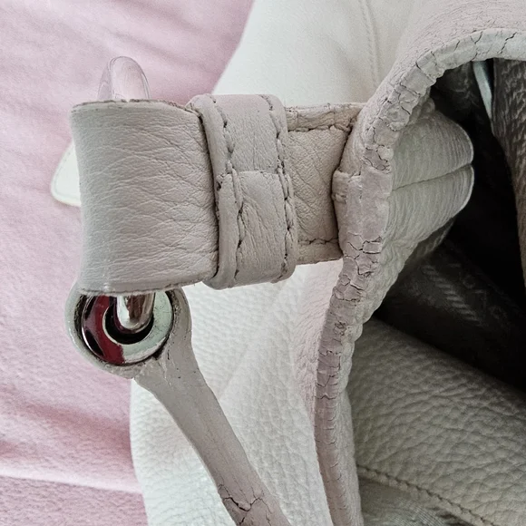 Prada Cream Pebbled Leather Hobo Bag - Picture 15 of 16